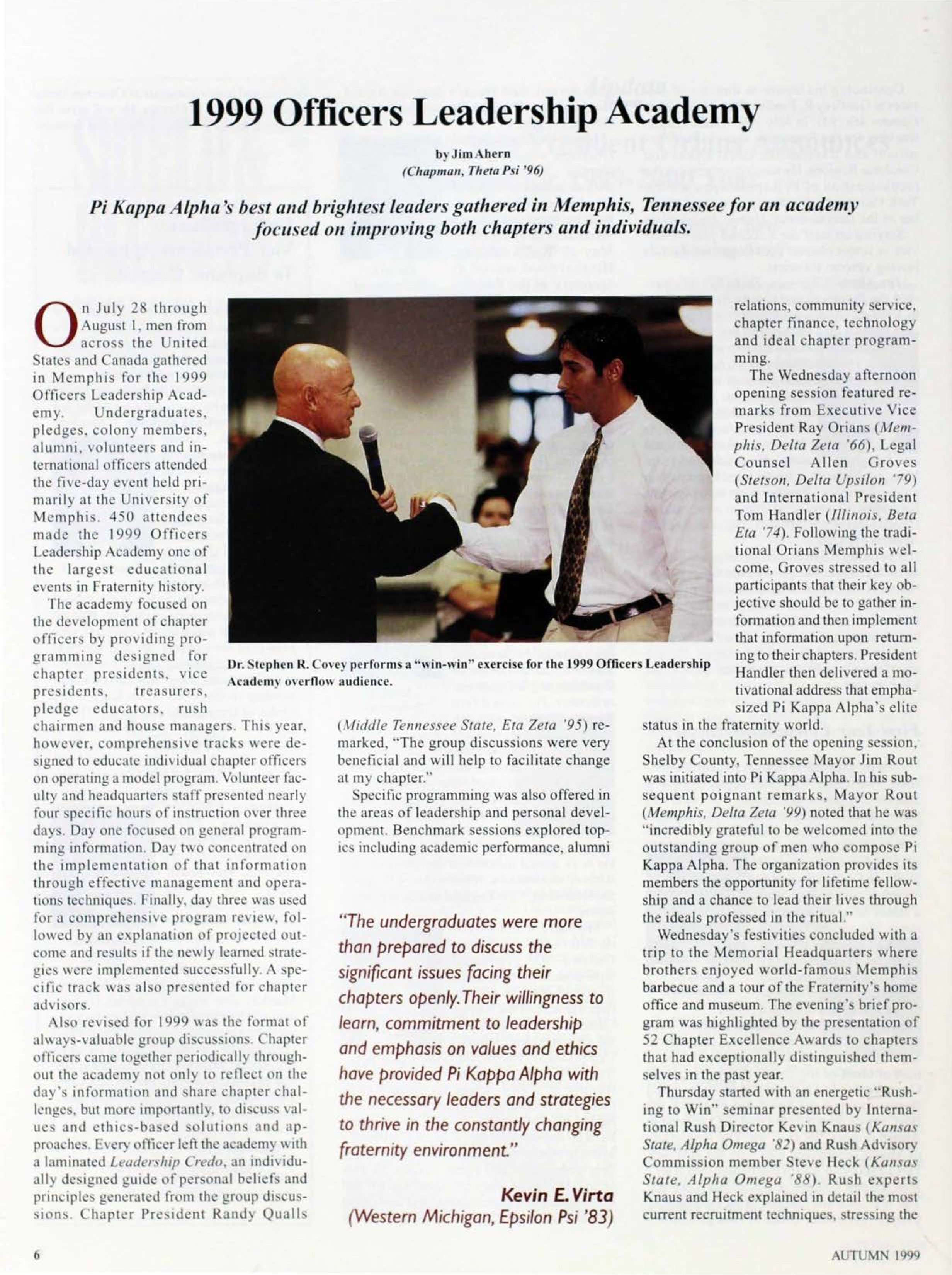 1999 Officers Leadership Academy